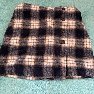 Wool Plaid Skirt Forever 21. Size Small